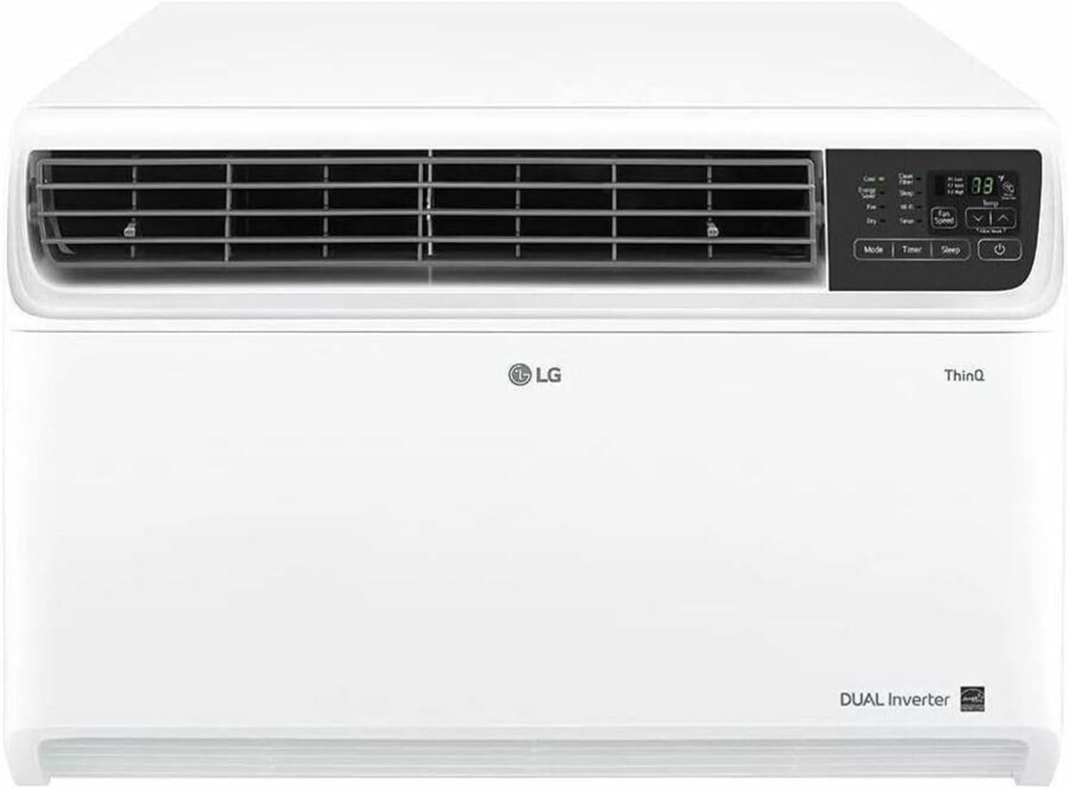 LG 22,000 BTU Dual Inverter Smart Window Air Conditioner, 230V, Cools 1,300 Sq. Ft. with Remote and Wi-Fi Enabled in White (Refurbished)