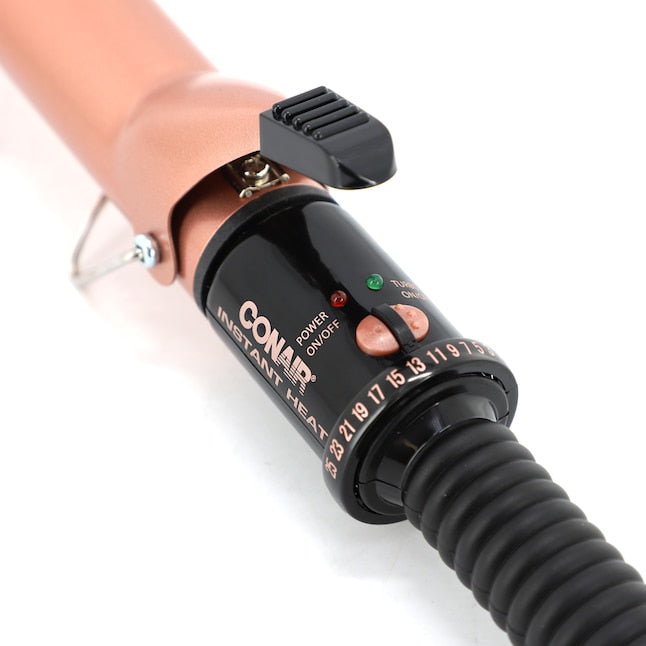 Conair Ceramic 1.25 Inch Instant Heat Curling Iron with 25 Heat Settings