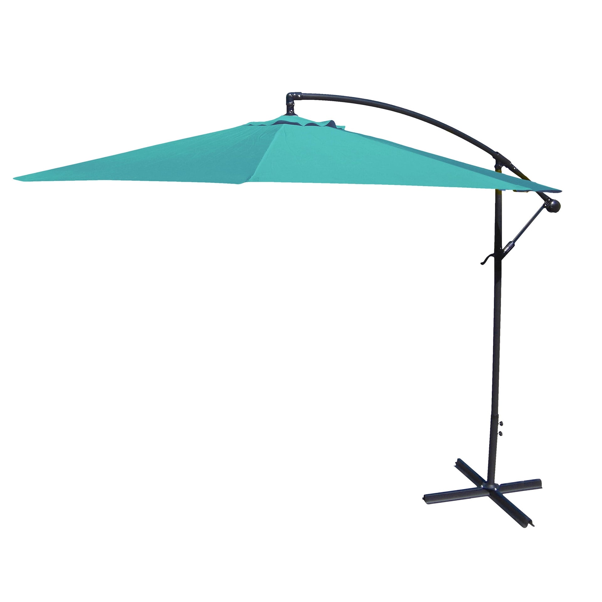 Jordan Manufacturing 10ft. Steel Octagon Offset Crank Patio Umbrella