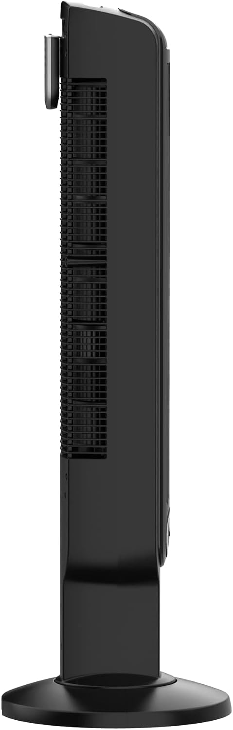Lasko 36" 4-Speed Oscillating Remote Controlled Tower Fan with Timer, Black, T36511