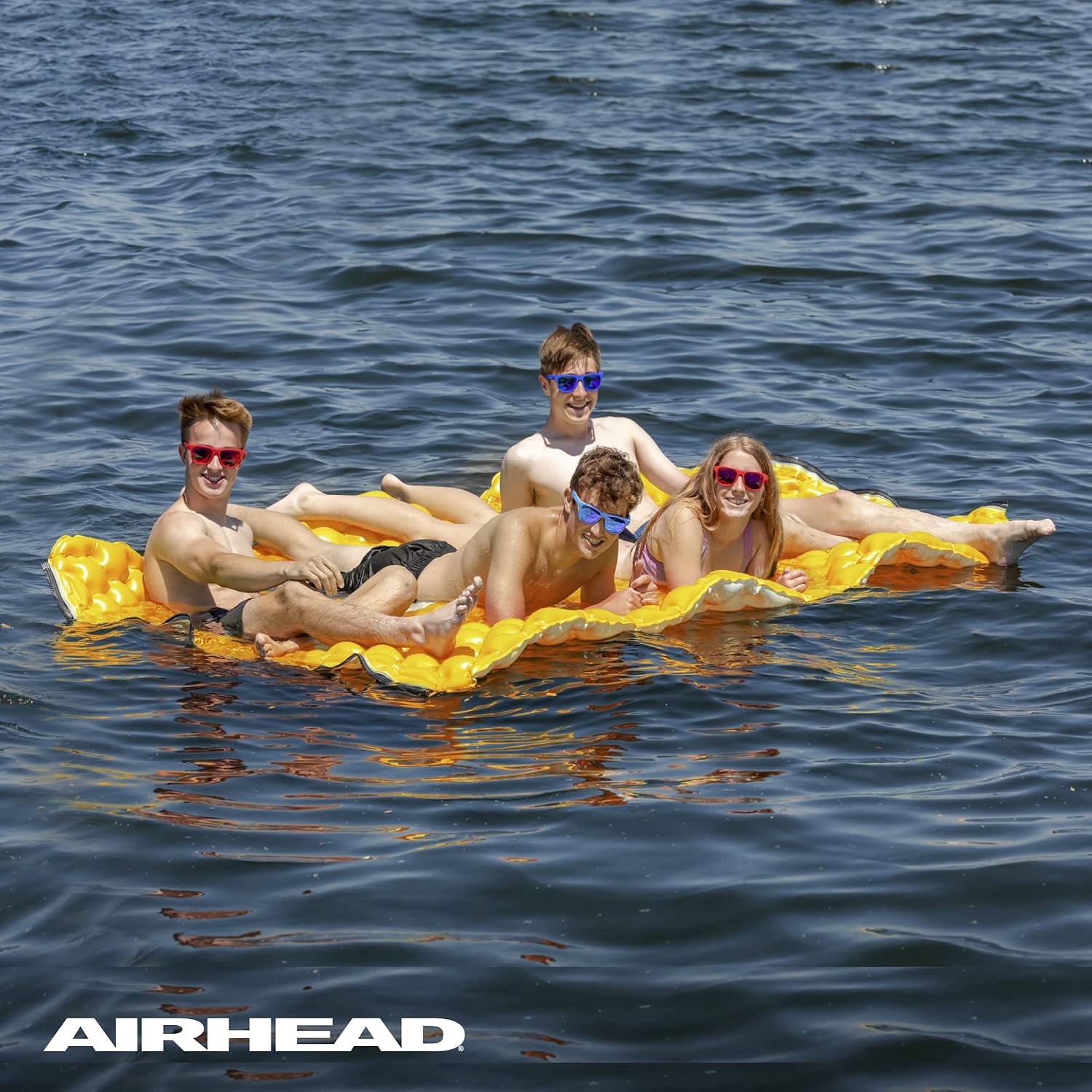 Airhead Air Island, Inflatable Large Lake Float,  10ft x 6ft