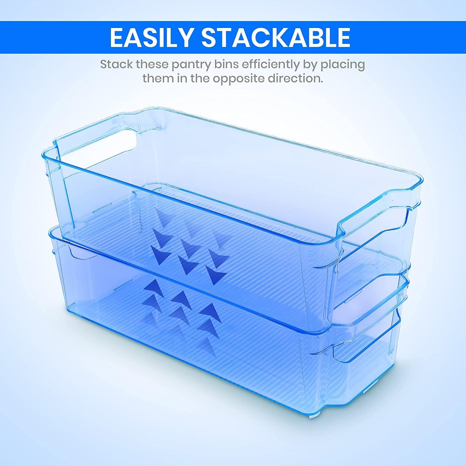 Utopia Home Pantry Organizer - Set of 8 Refrigerator Organizer Bins - Fridge Organizer for Freezers, Kitchen Countertops and Cabinets - BPA Free