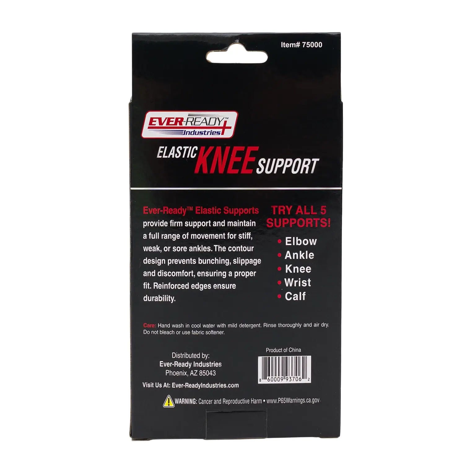Elastic Knee Support Sleeve for Stability & Firm Support- Breathable Fabric, One Size Fits Most