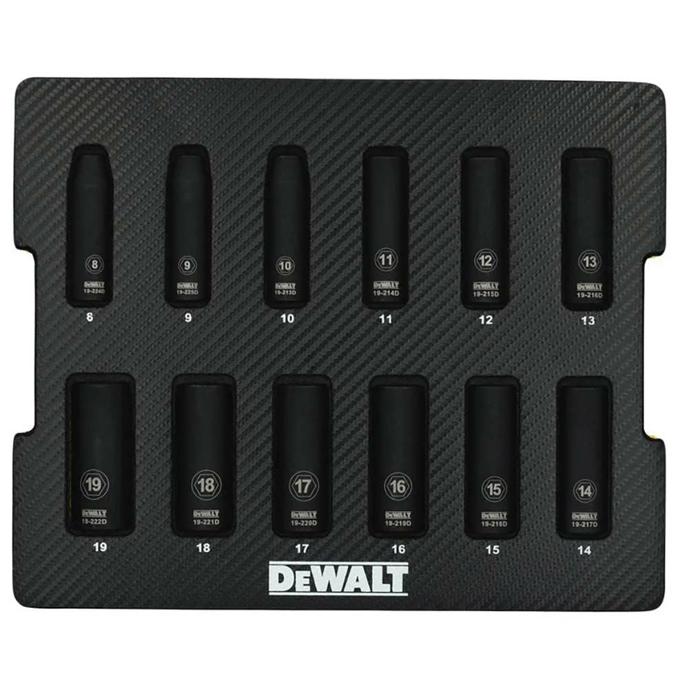 DeWalt 3/8"Drive Deep Impact Socket Set (12-Piece)
