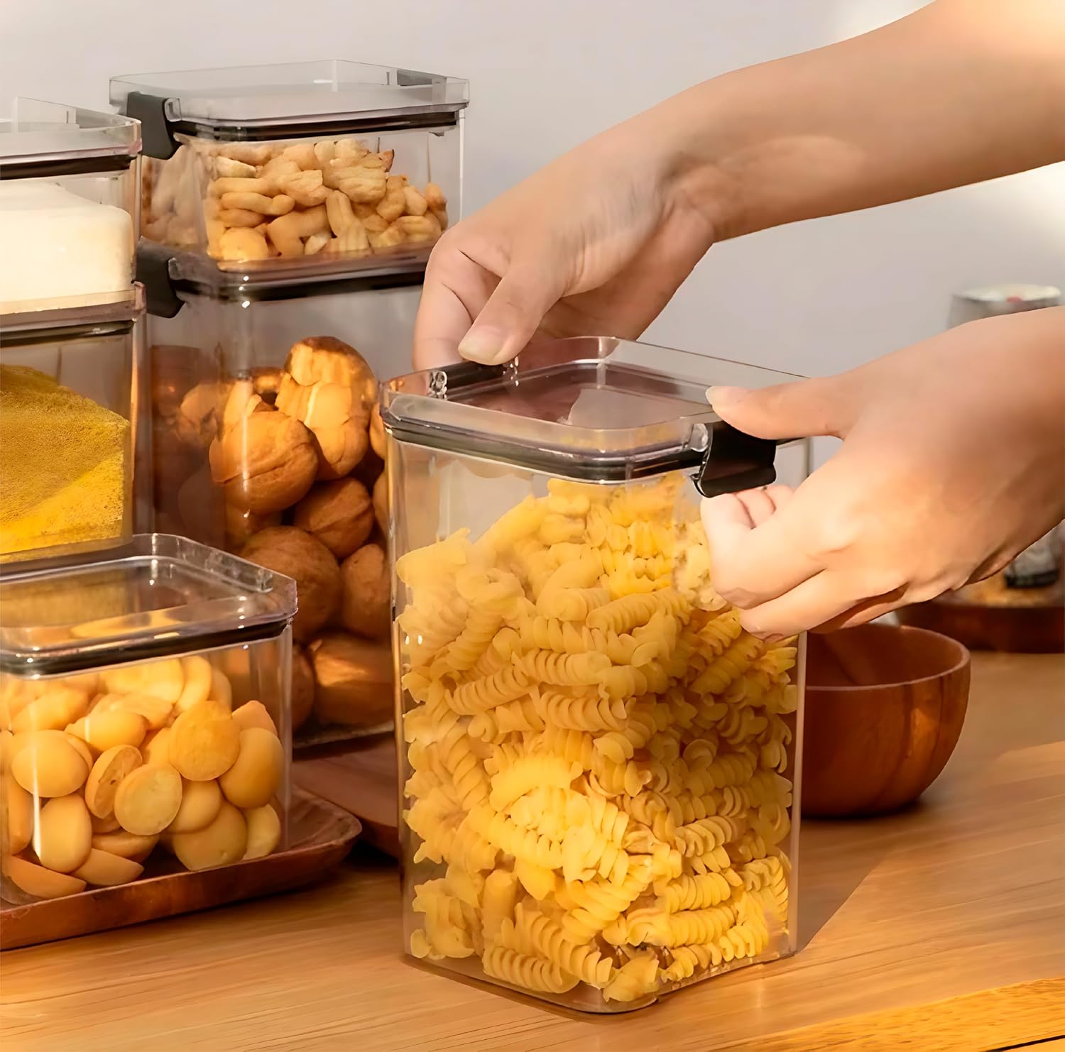 7-Piece Food Container Set with Snap-Lock Airtight Lids