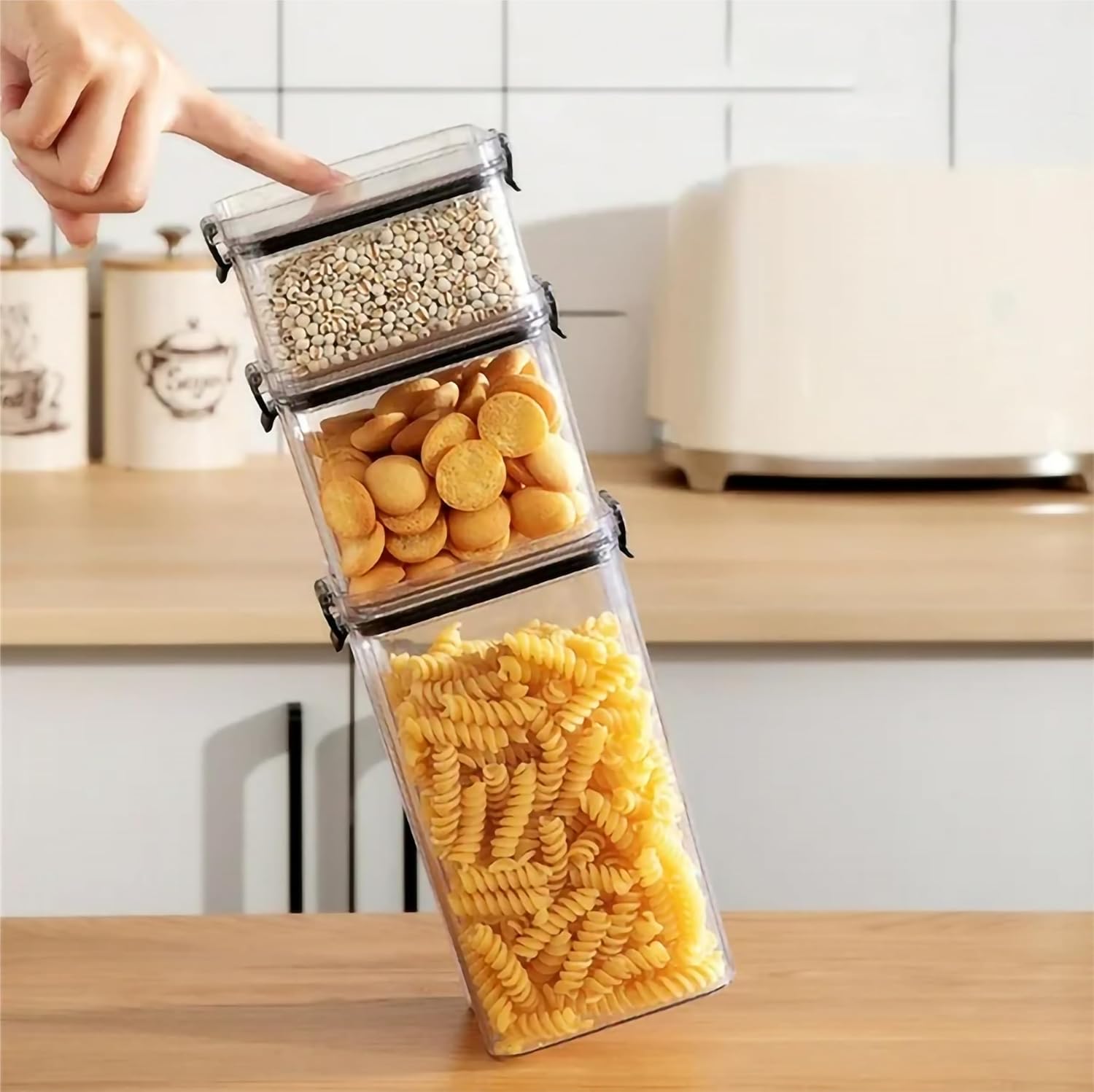 7-Piece Food Container Set with Snap-Lock Airtight Lids