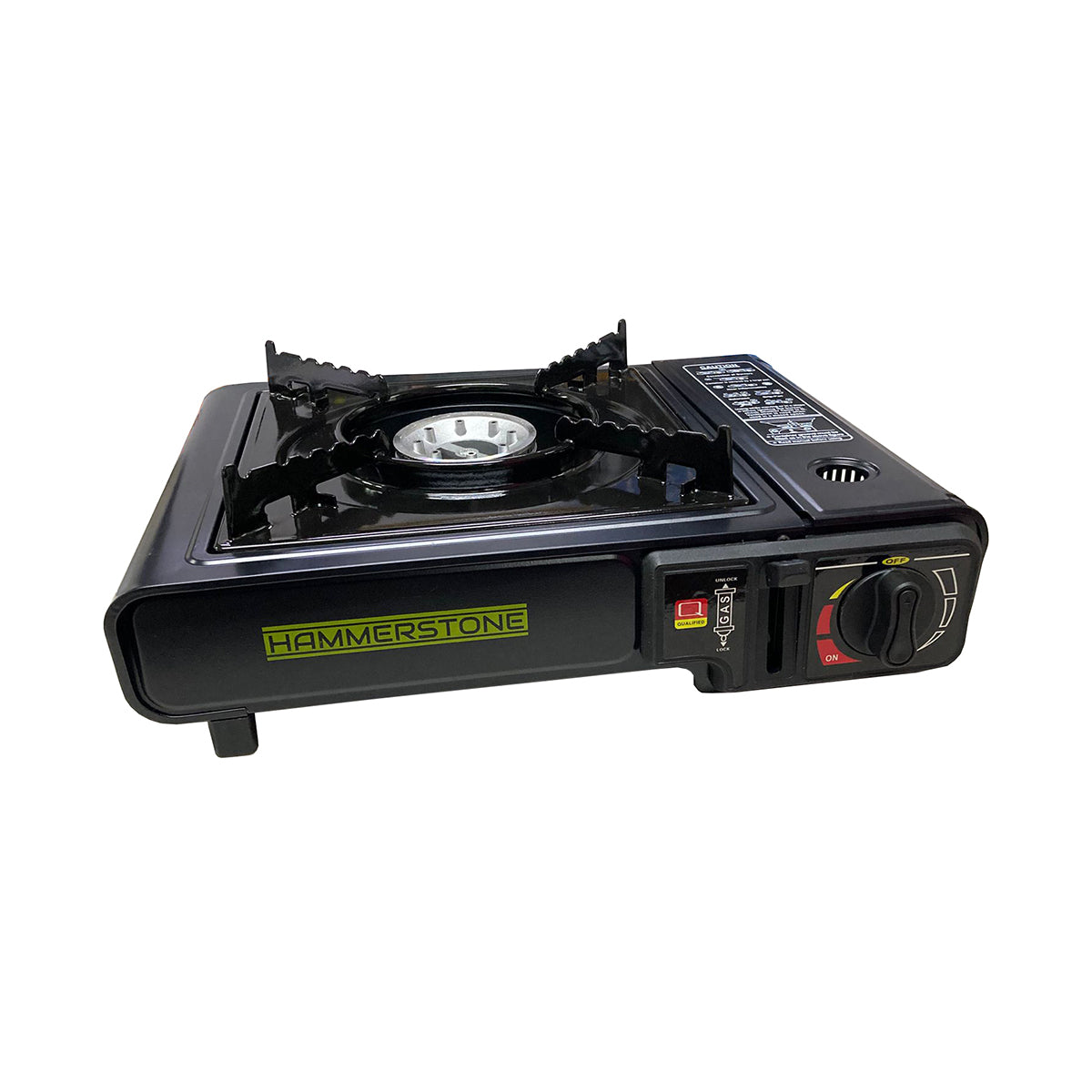 Portable Gas Stove  High BTU, Professional Quality, Portable, with Carry Case, High Performance, Electronic Ignition, Brass Burner, Double Wind Guard + Butane Fuel Cylinders