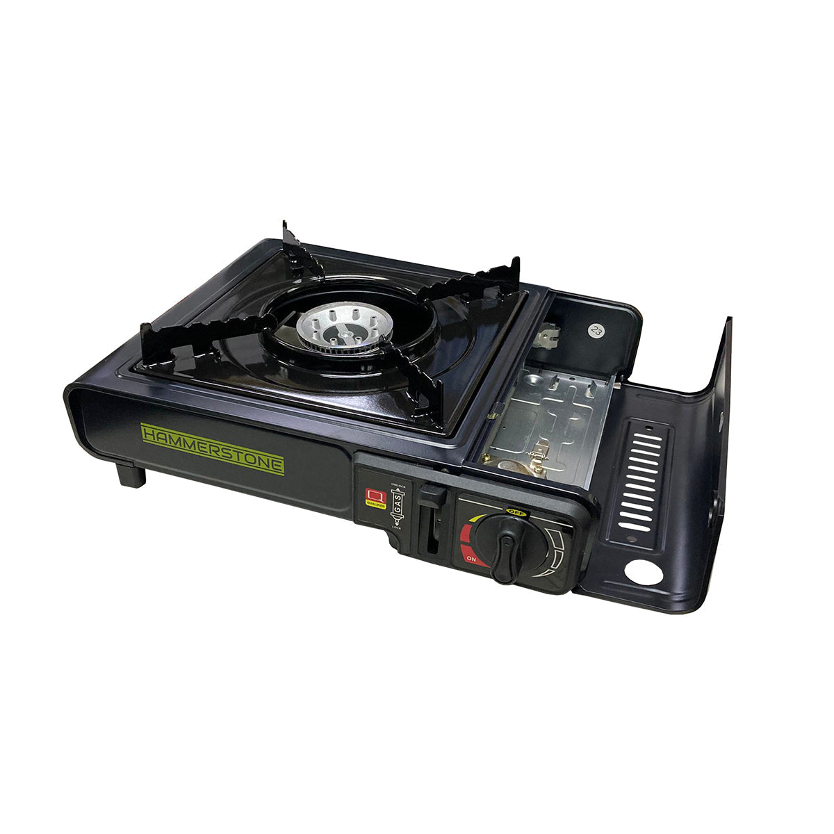 Portable Gas Stove  High BTU, Professional Quality, Portable, with Carry Case, High Performance, Electronic Ignition, Brass Burner, Double Wind Guard + Butane Fuel Cylinders
