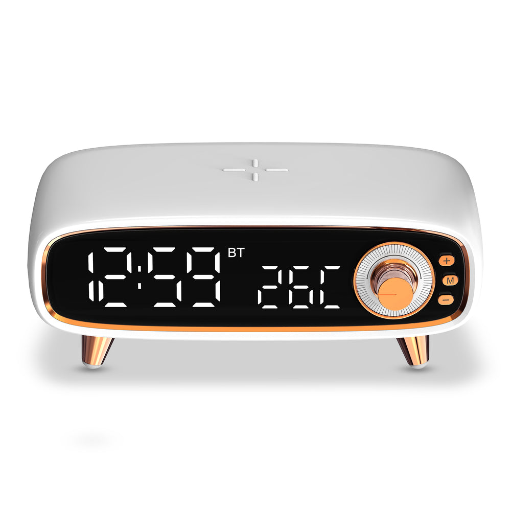 Sarina Wireless Charging Alarm Clock with Speaker