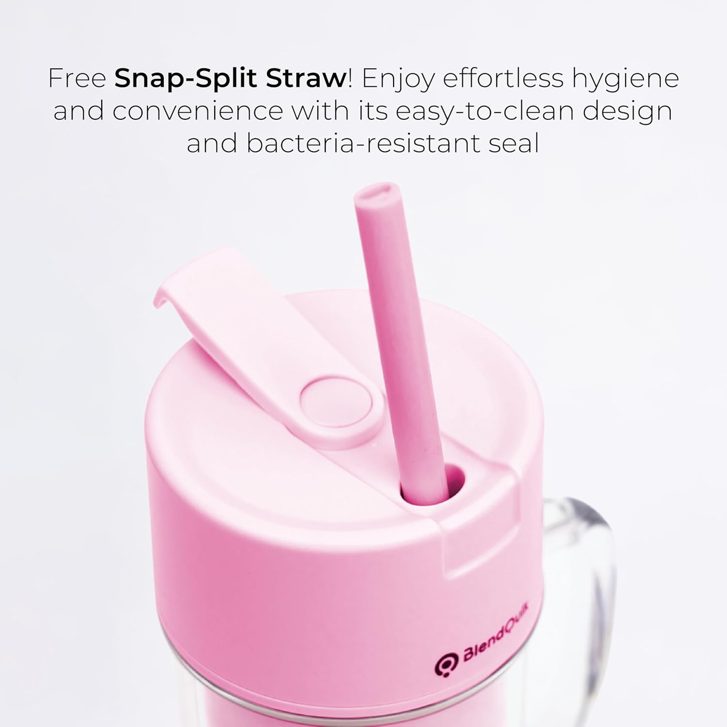 BlendQuik Portable Rechargeable Blender for Smoothies and Shakes, 14oz, Pink, 2 Pack