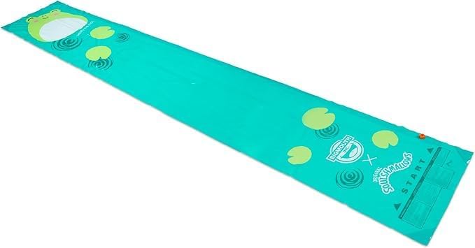BigMouth x Squishmallows Wendy the Frog Lawn Water Slide, Includes Surf Glider, Outdoor Splash Toy for Backyard Lawn or Park - 18 Feet