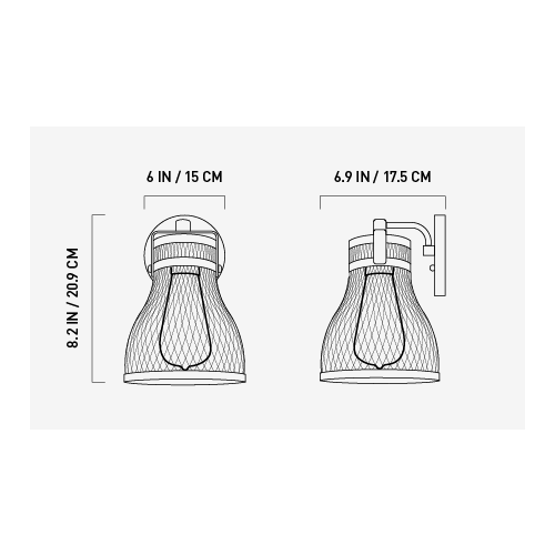 KODA Carnegie Single Wall Sconce Light