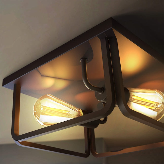 KODA Fulton Essential 2-Light Flush Ceiling Light