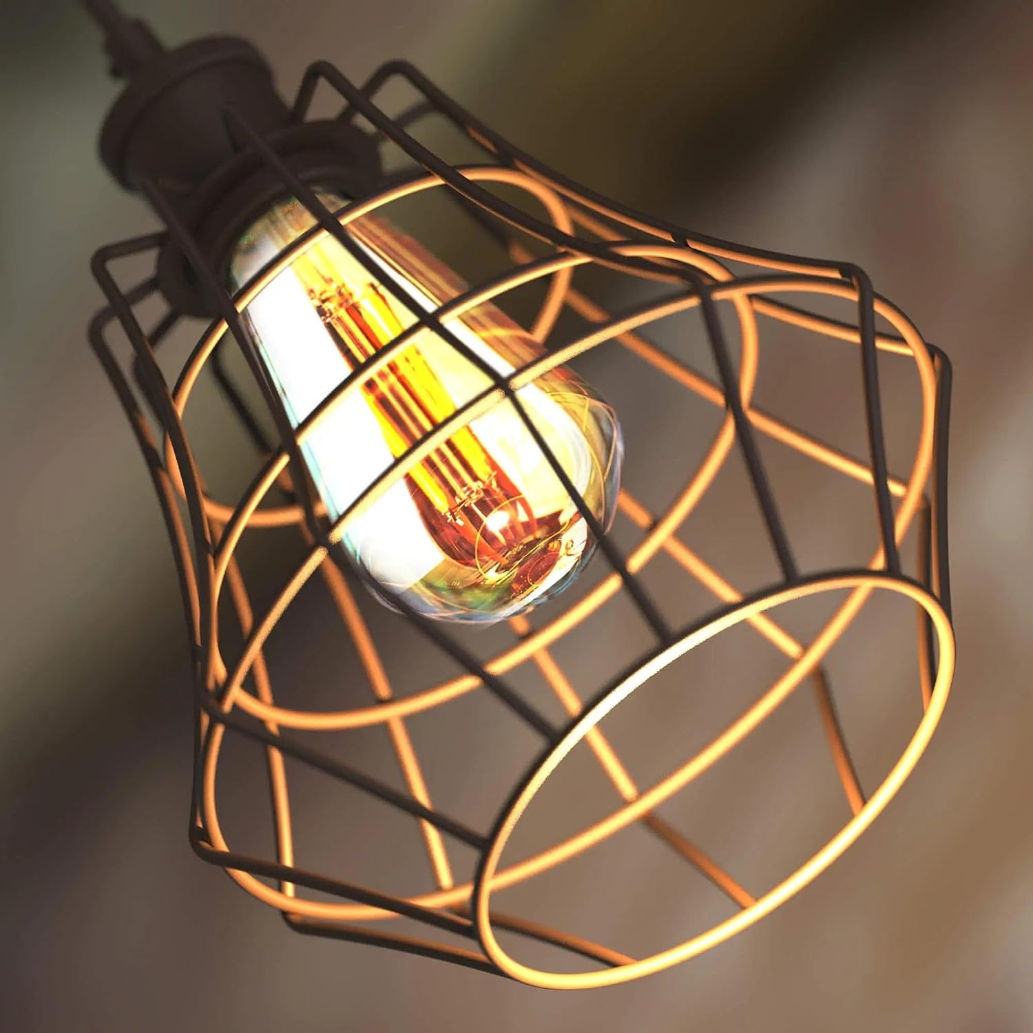 KODA Farmer 1 -Light Bronze Farmhouse Metal Teardrop Small Hanging Pendant Light