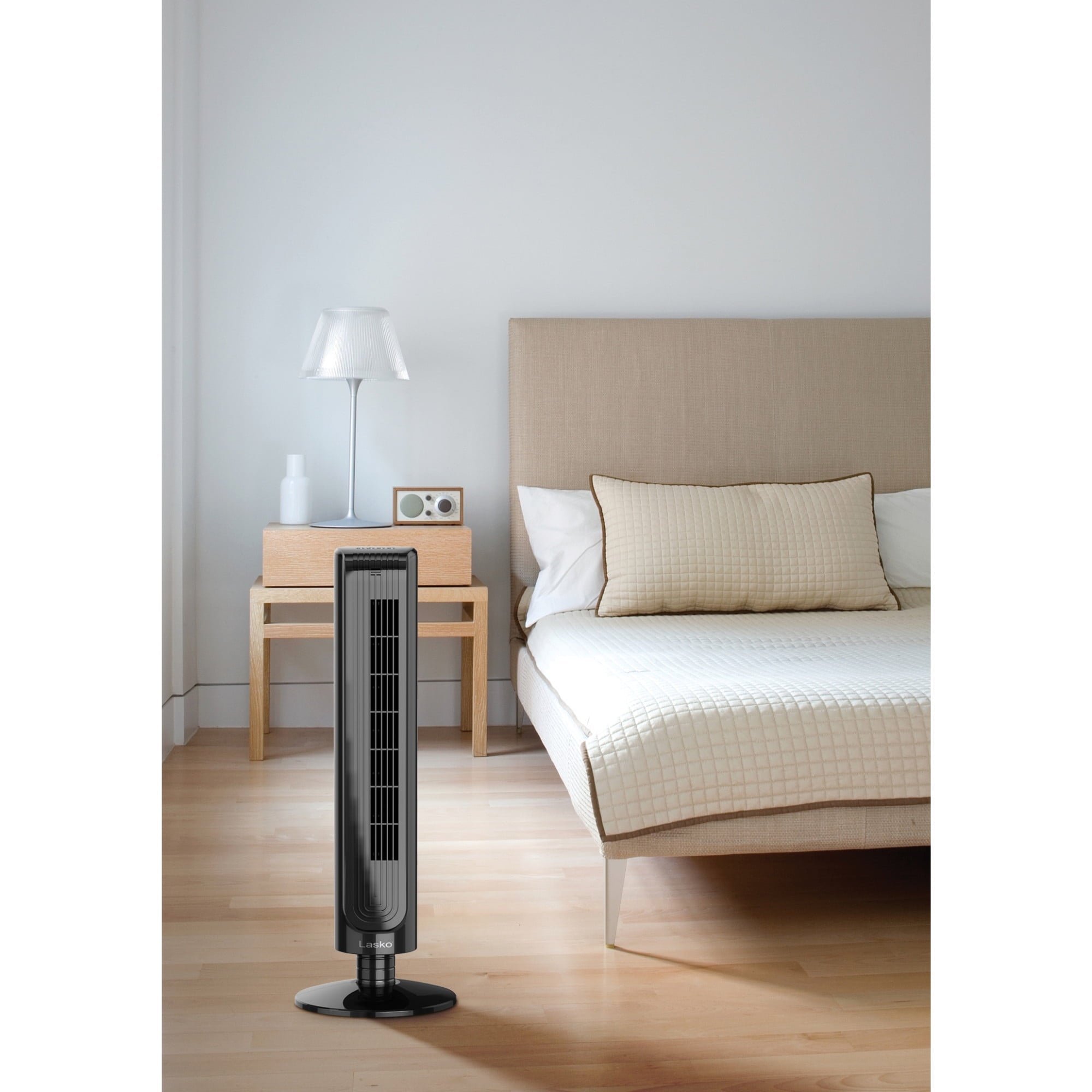 Lasko 32" 3-Speed Oscillating, Remote, 8-Hour Timer Tower Fan T32200