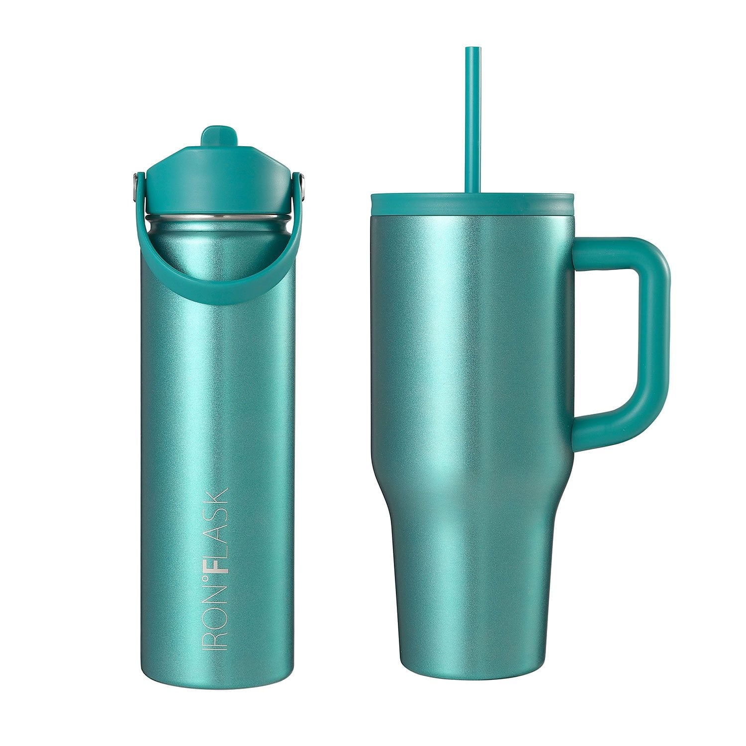 Iron Flask Holiday 2-Pack Gift Set, 22oz. Water Bottle & 32oz. Copilot Tumbler