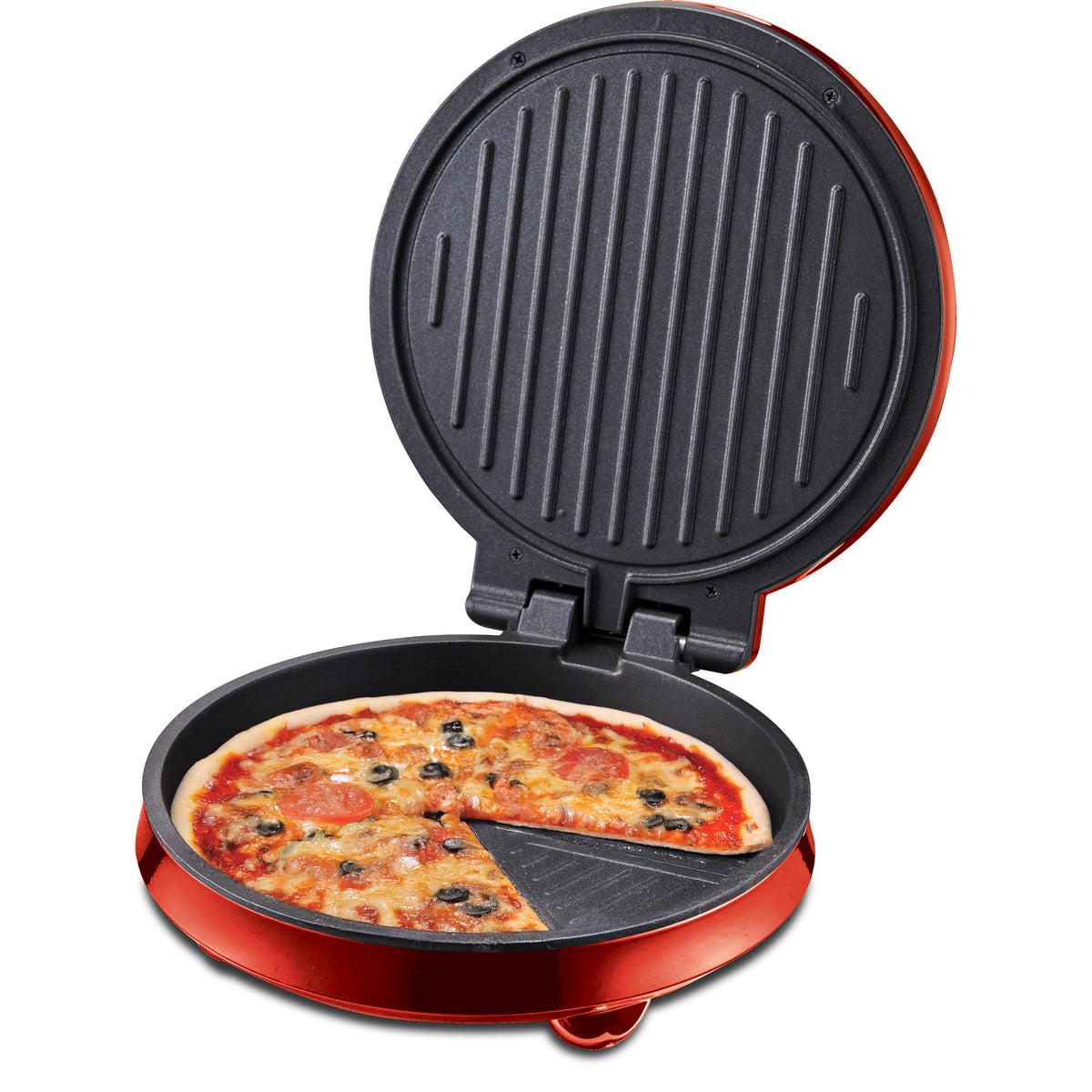 Complete Cuisine 8-inch Electric Pizza Maker, Red