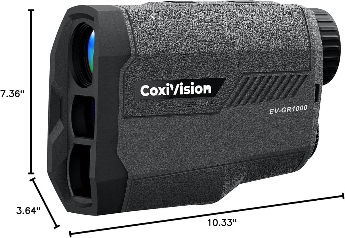 CoxiVision Golf Rangefinder with Slope, [1000/1300] Yards Laser Range Finder for Golf & Hunting, 6X Magnification, Flag-Lock Vibration, IP65 Waterproof, Golf Accessories 1300Yards