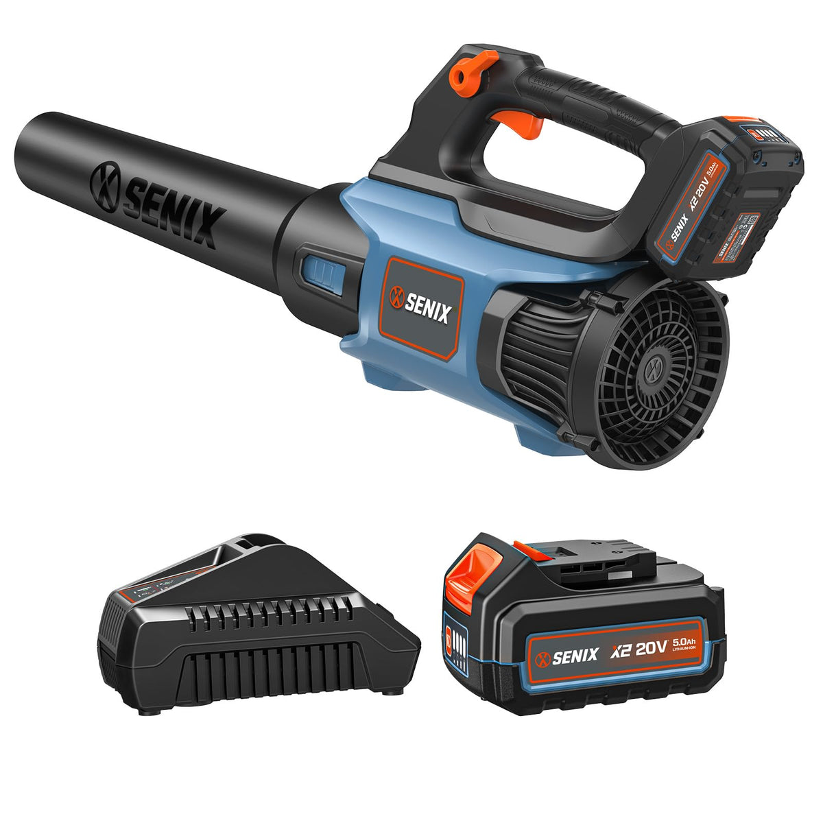 X2 20V Max Cordless Leaf Blower, Brushless (5.0 Ah Battery & Charger Included)