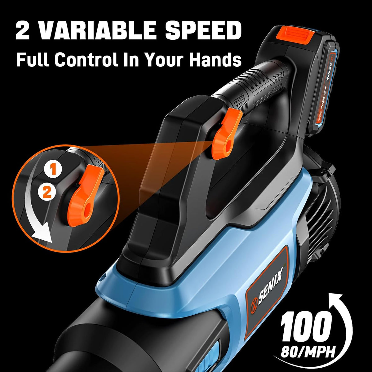 X2 20V Max Cordless Leaf Blower, Brushless (5.0 Ah Battery & Charger Included)