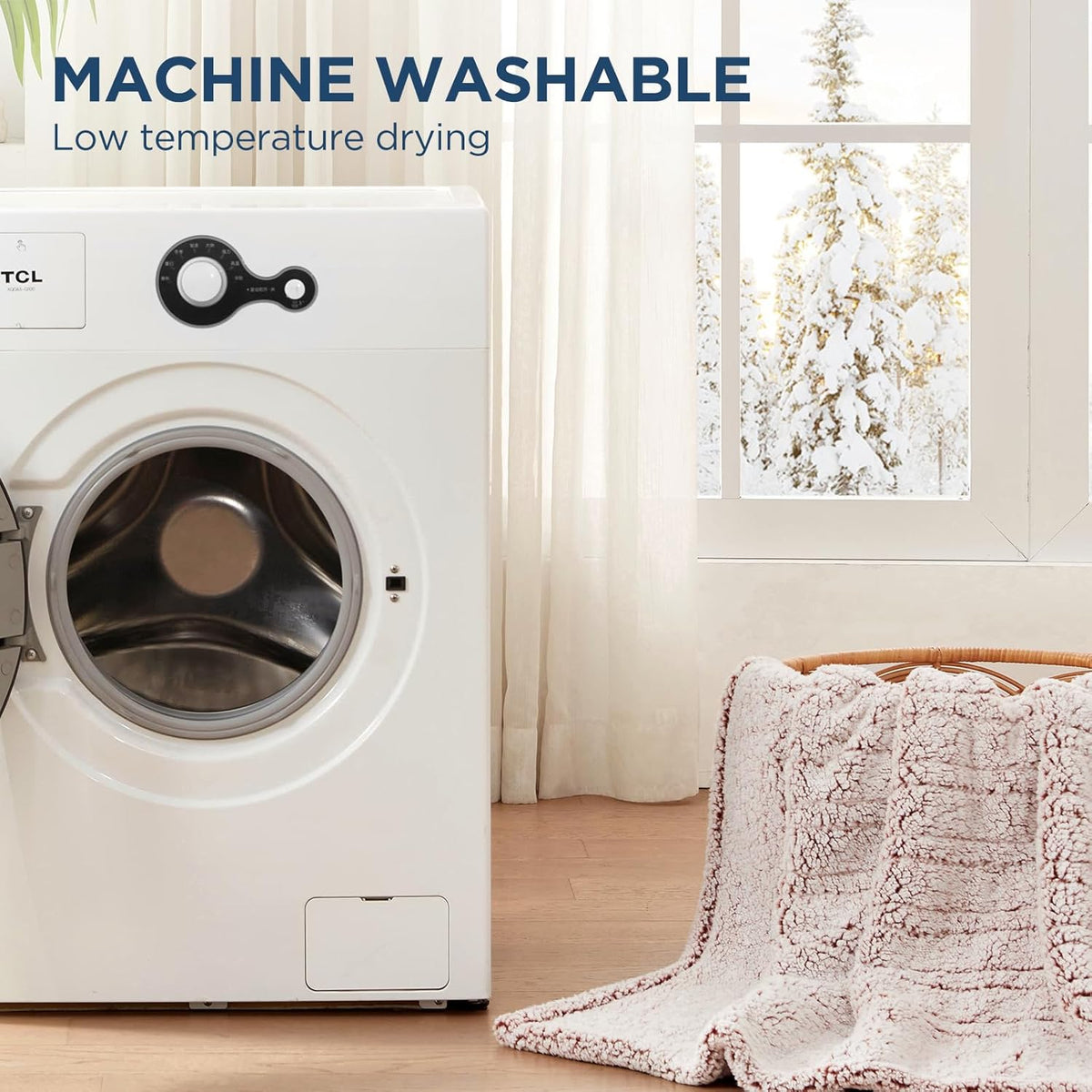 Warmrest Heated Electric -Soft Sherpa, 1-12 Hours Auto Off & 10 Heating Levels & Over-Heat Protection, Machine Washable