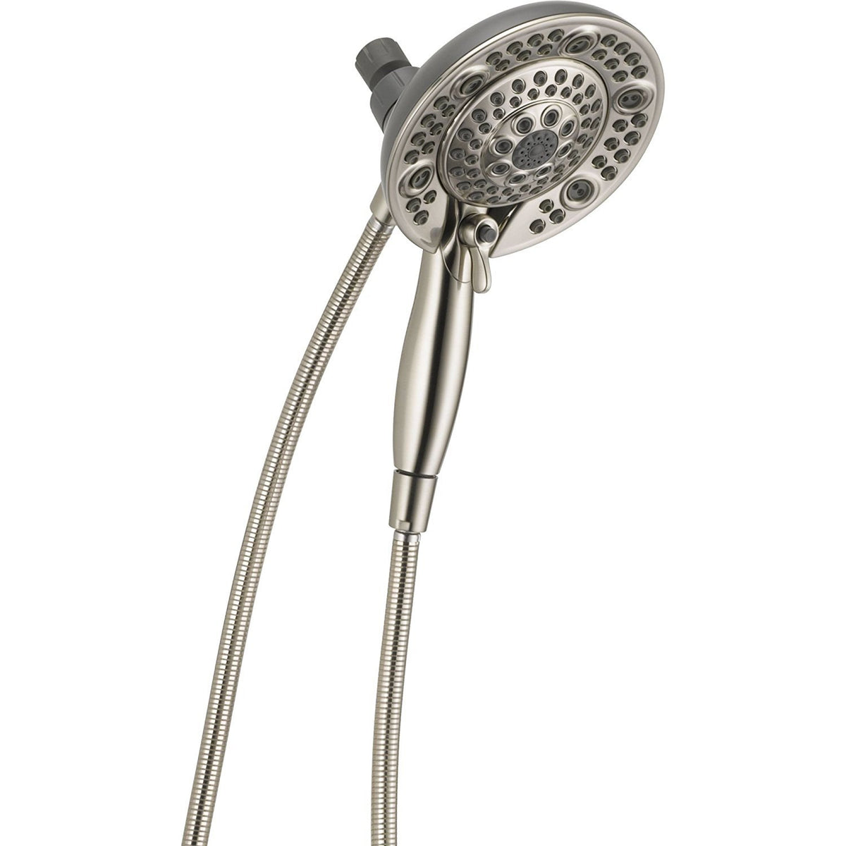 Delta In2ition Two-in-One Shower with  5-Spray Patterns in Spotshield Brushed Nickel
