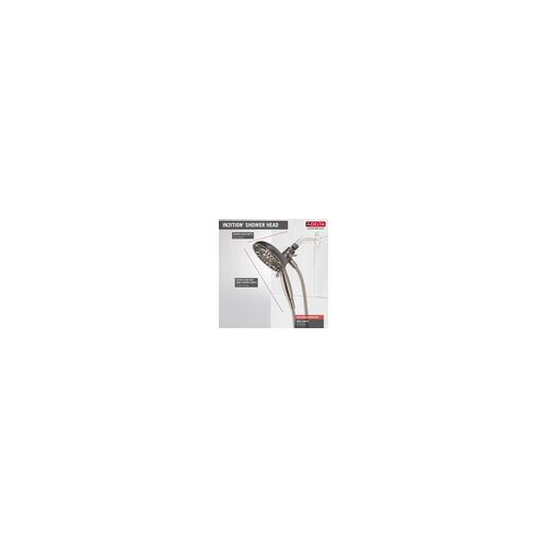 Delta In2ition Two-in-One Shower with  5-Spray Patterns in Spotshield Brushed Nickel