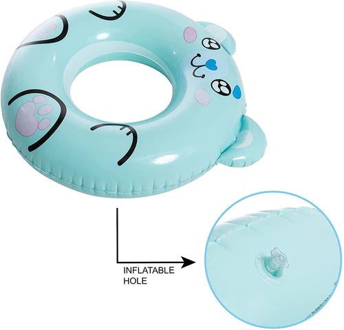 Sloosh Inflatable Cute Animal Pool Tubes, 3 Pcs