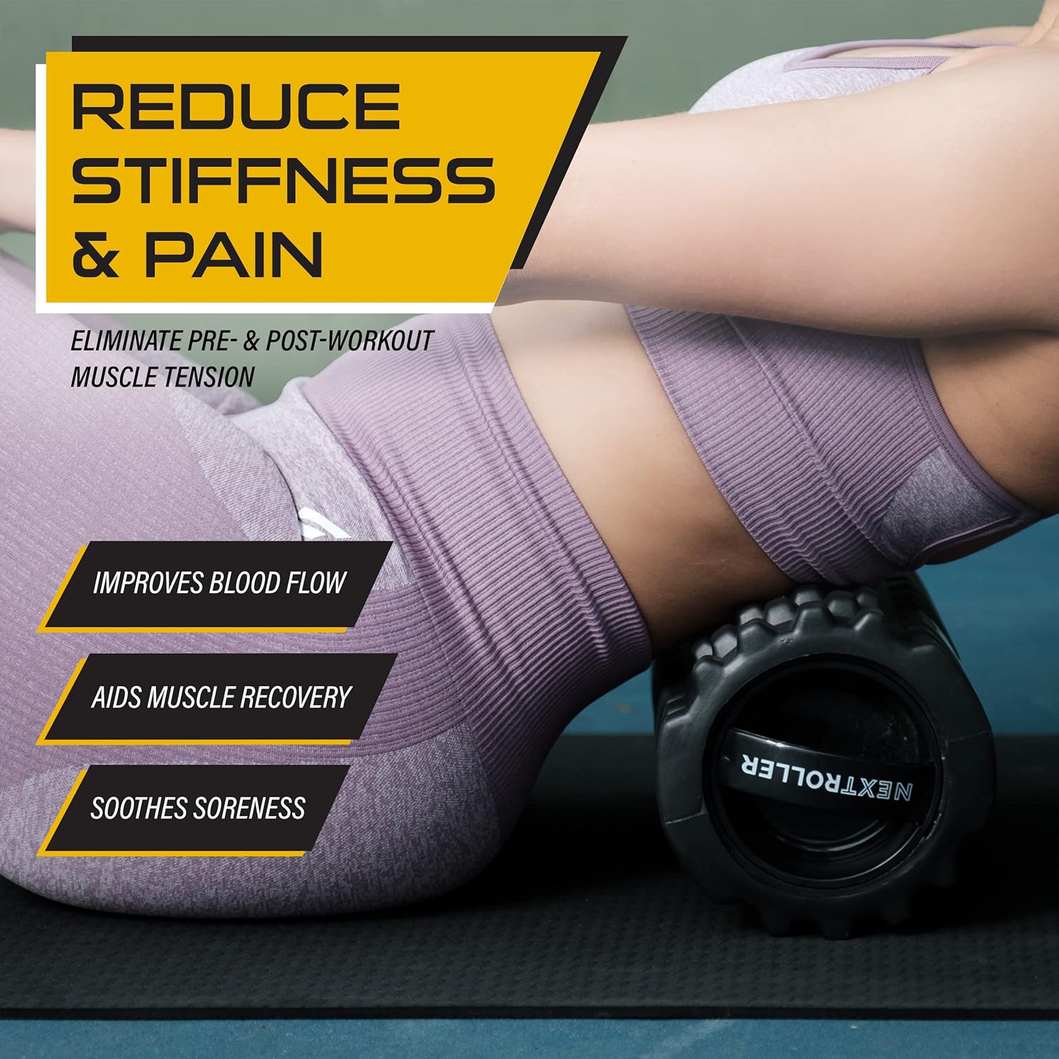 NextRoller 3-Speed Vibrating Foam Roller, 2 Pack