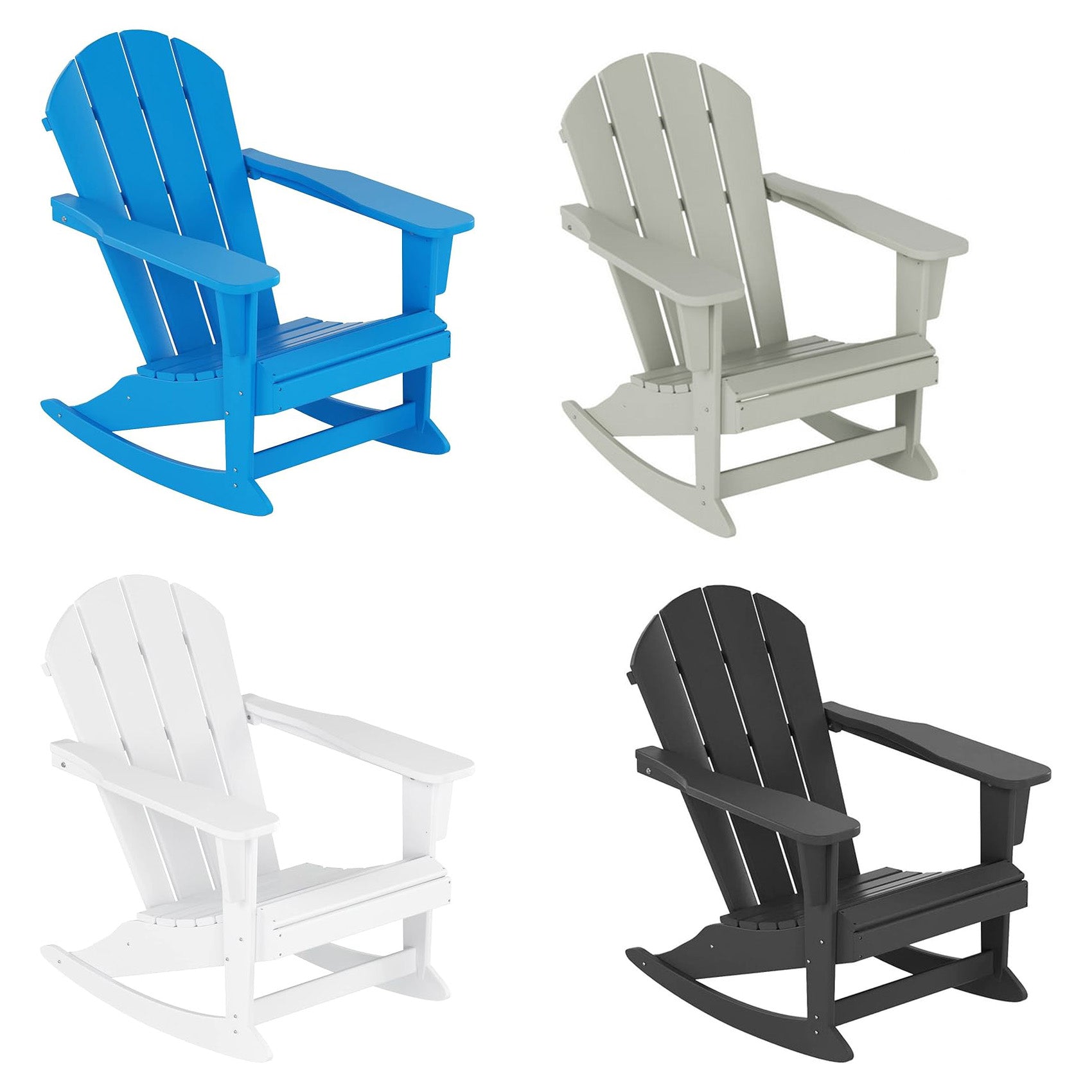 HDPE Adirondack Rocking Chair