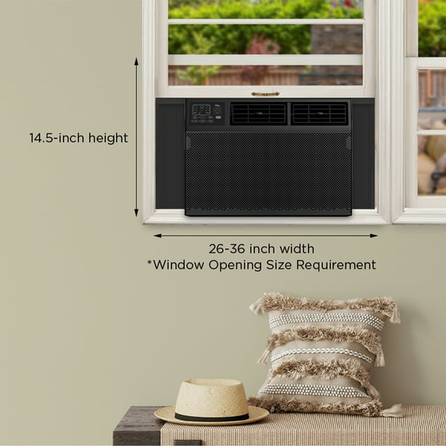 TCL 10,000 BTU Smart Window Air Conditioner, Black, W10W9E2-B3 (Refurbished)