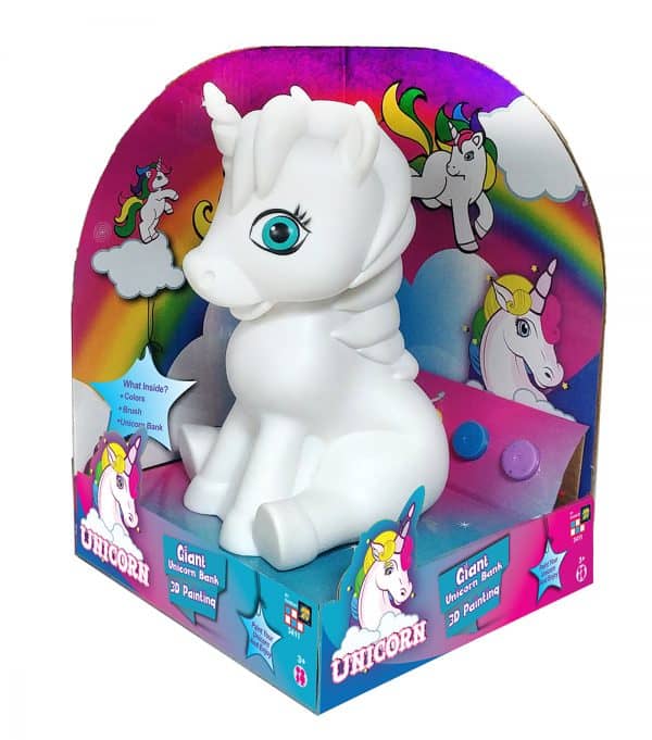 AMAV Unicorn Bank- DIY Paint Your Own Unicorn, 6 Pack