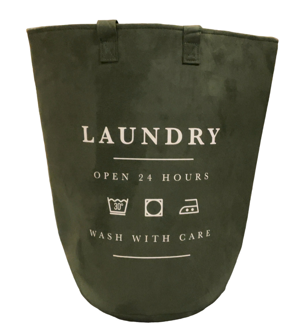 Suede Laundry Bag with Handles and Drawstring Closure, 24 Pack