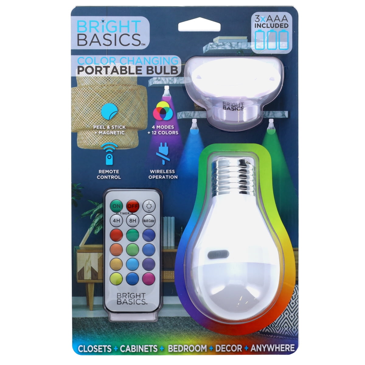 Bright Basics Color Changing Portable Light Bulb