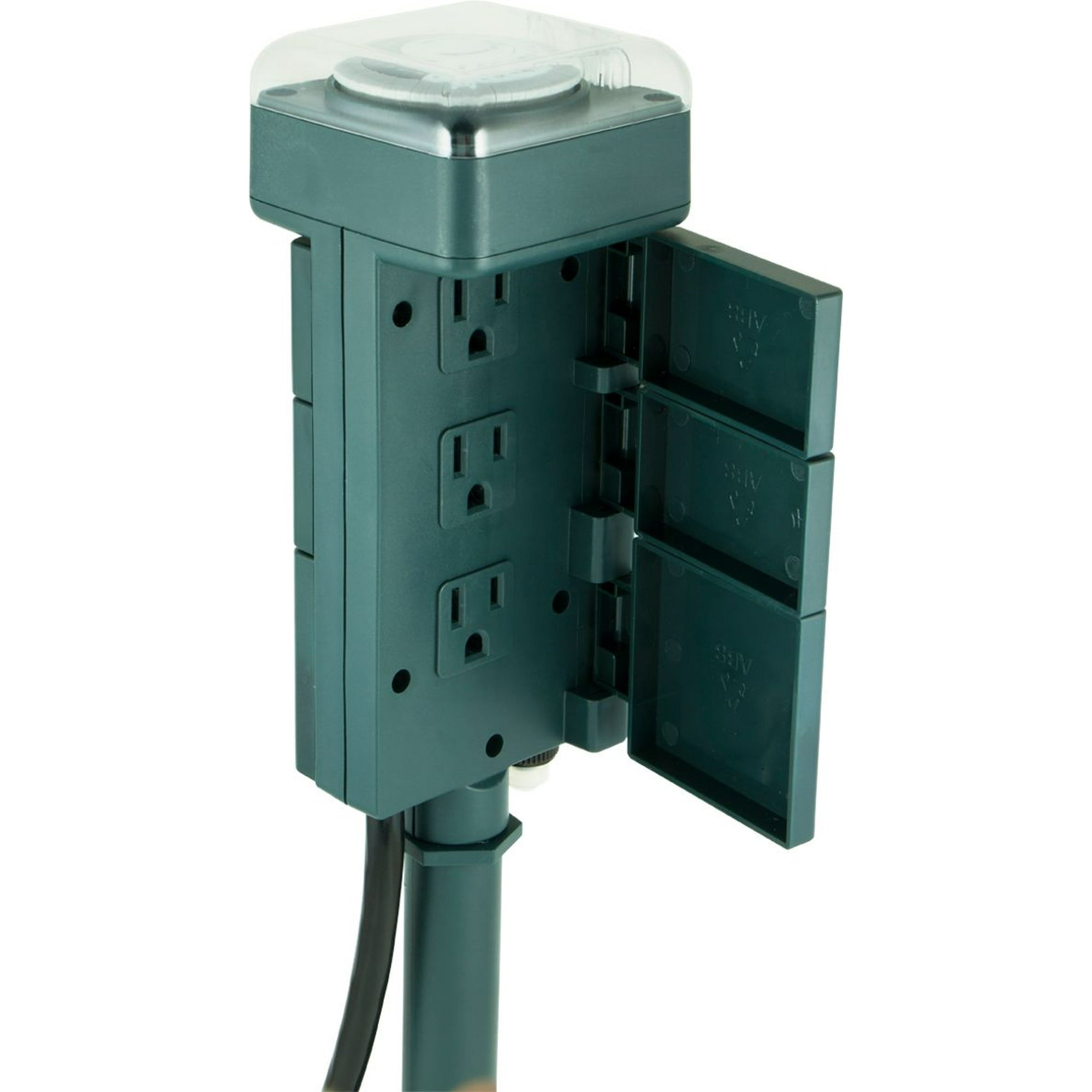 Power Gear 6-Outlet Yard Stake Timer, Green
