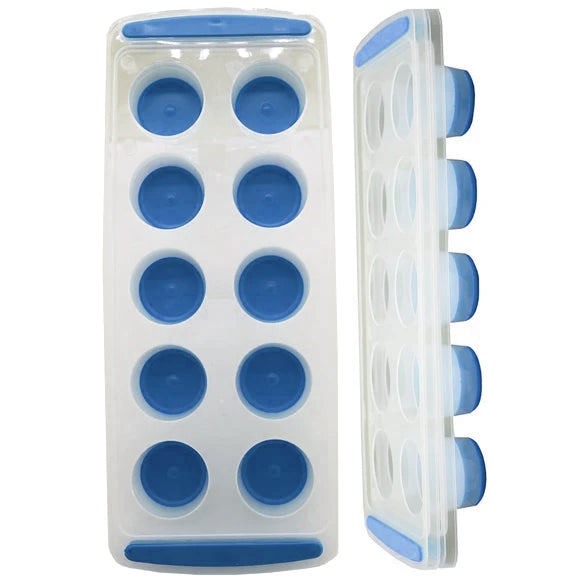 Edge 2 Pack Easy Pop Jumbo Round Silicone Ice Cube Trays