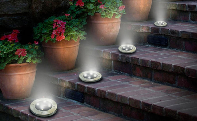 Touch Of ECO Solar SUNSPOT 8-Pack Disc Lights