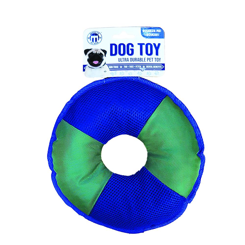 Nylon Mesh Ring Dog Toy, Assorted Colors