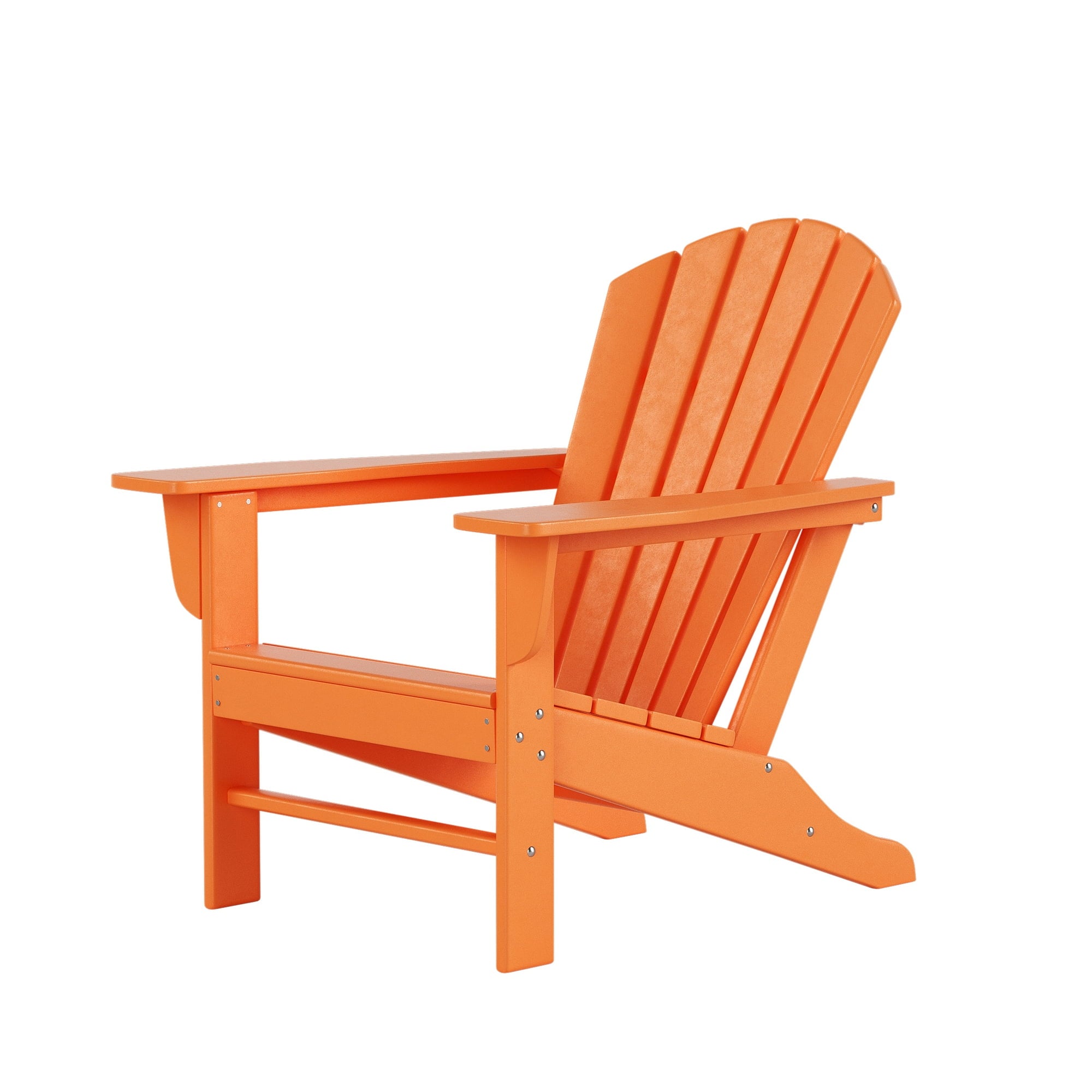 Outdoor Patio Fixed Adirondack Chair- Orange