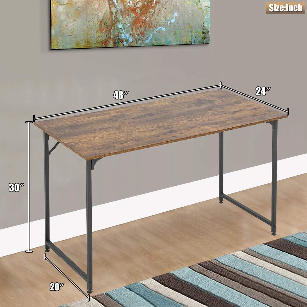 Computer Desk Desk 48W x 24D for Home, Gaming, Office, Student