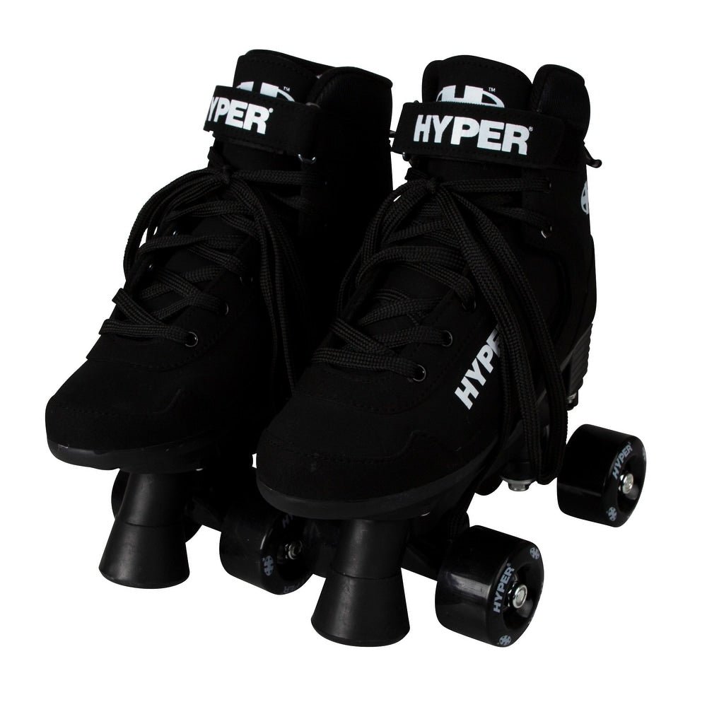 BRAVO Hyper Adjustable Roller Skates US 3-7, Black & White