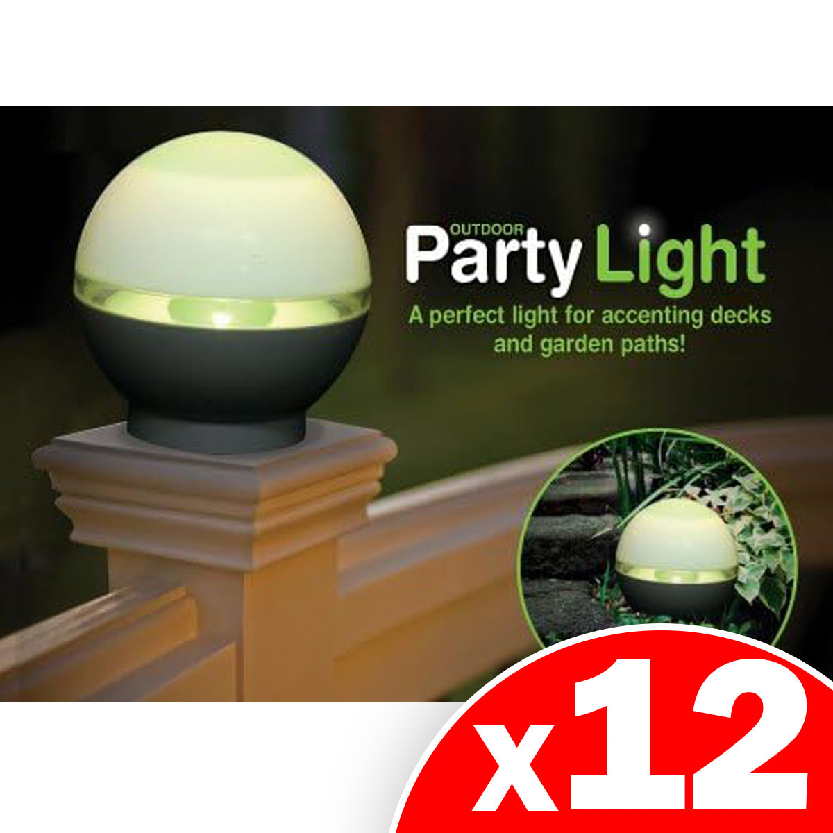 Beacon Power Outdoor Party Light, 12 Pack