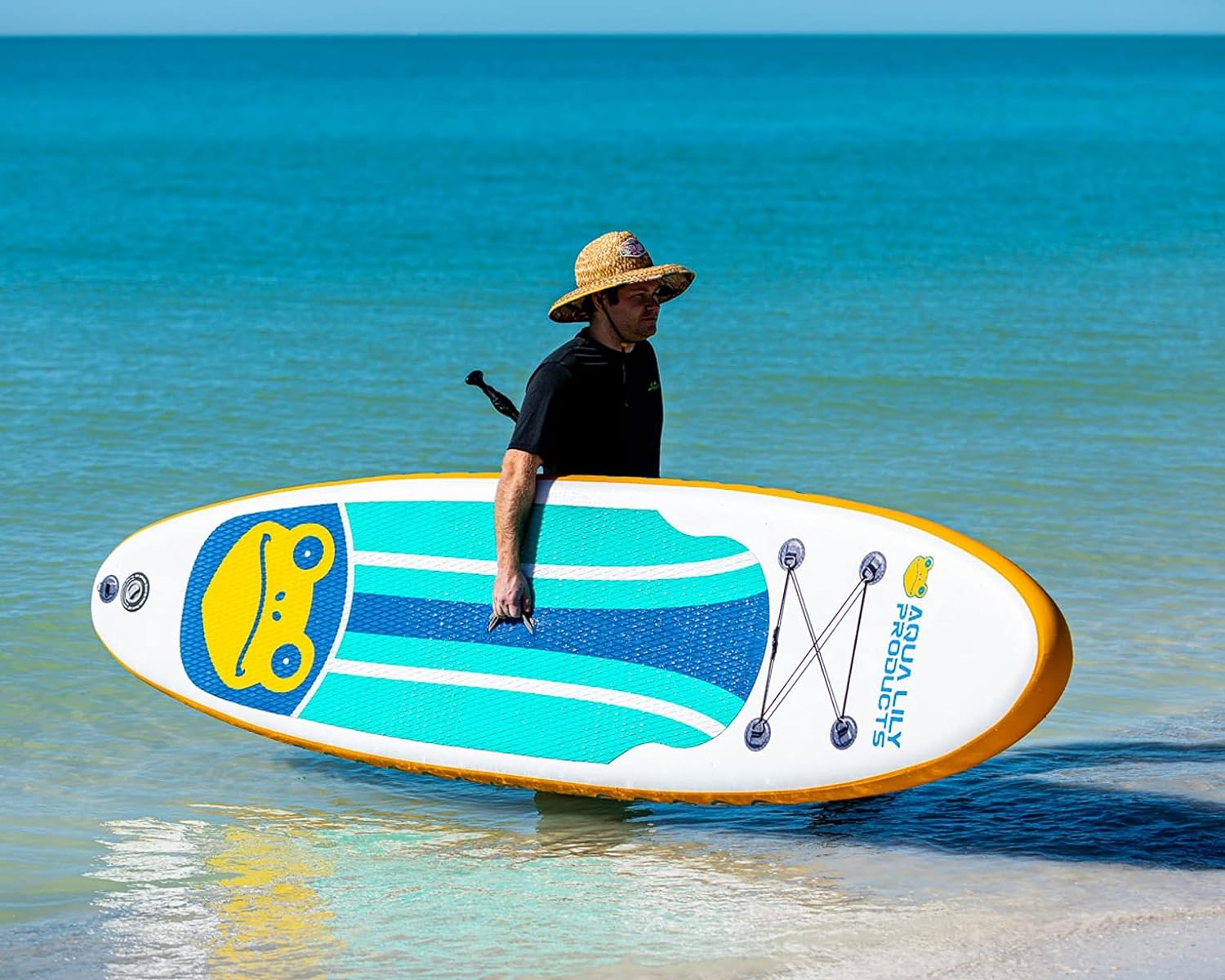 Aqua Lily Premium Inflatable Stand Up Paddle Board (Supports 400 Pounds)