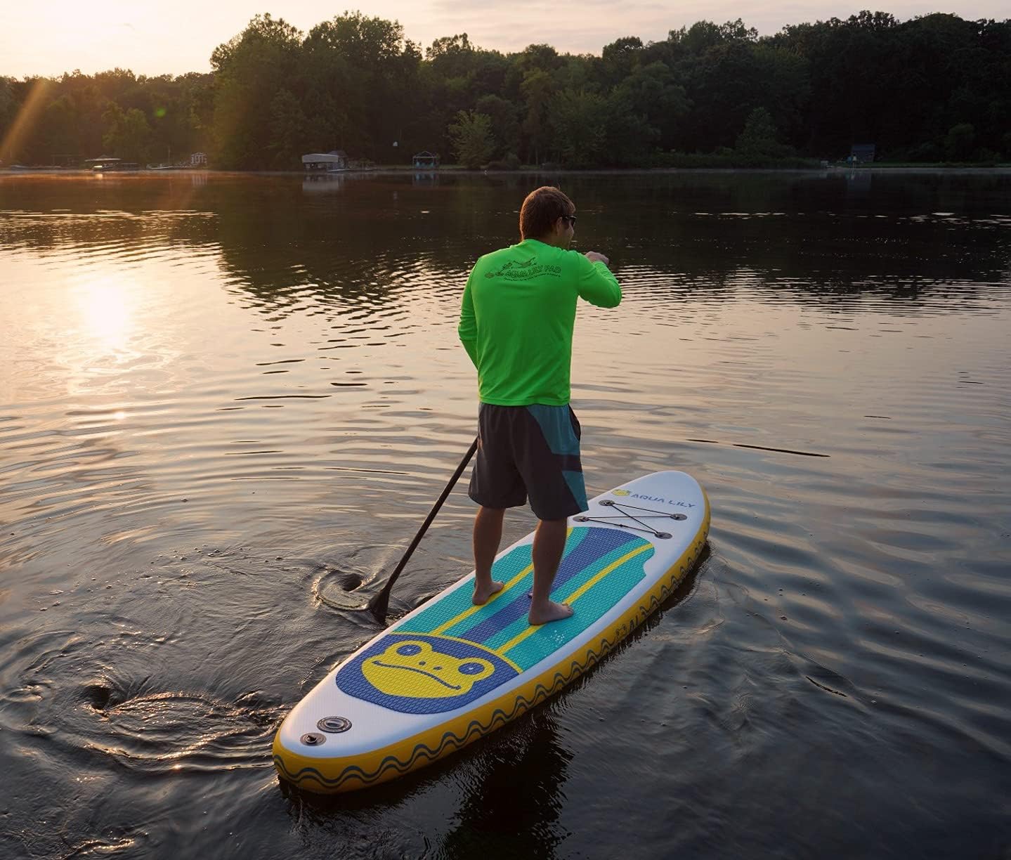 Aqua Lily Premium Inflatable Stand Up Paddle Board (Supports 400 Pounds)