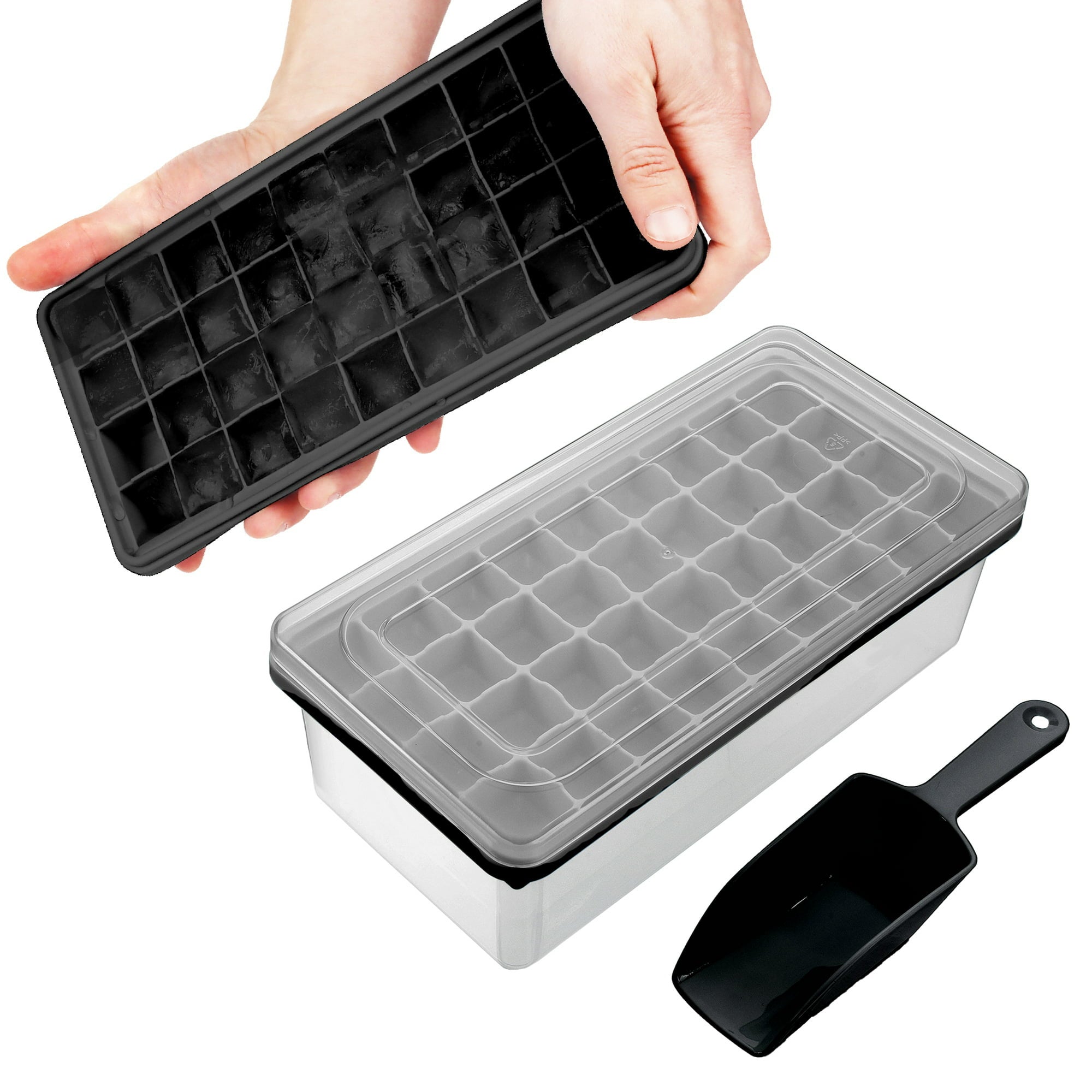 Yoove 36 Nugget Ice Cube Tray With Lid & Bin