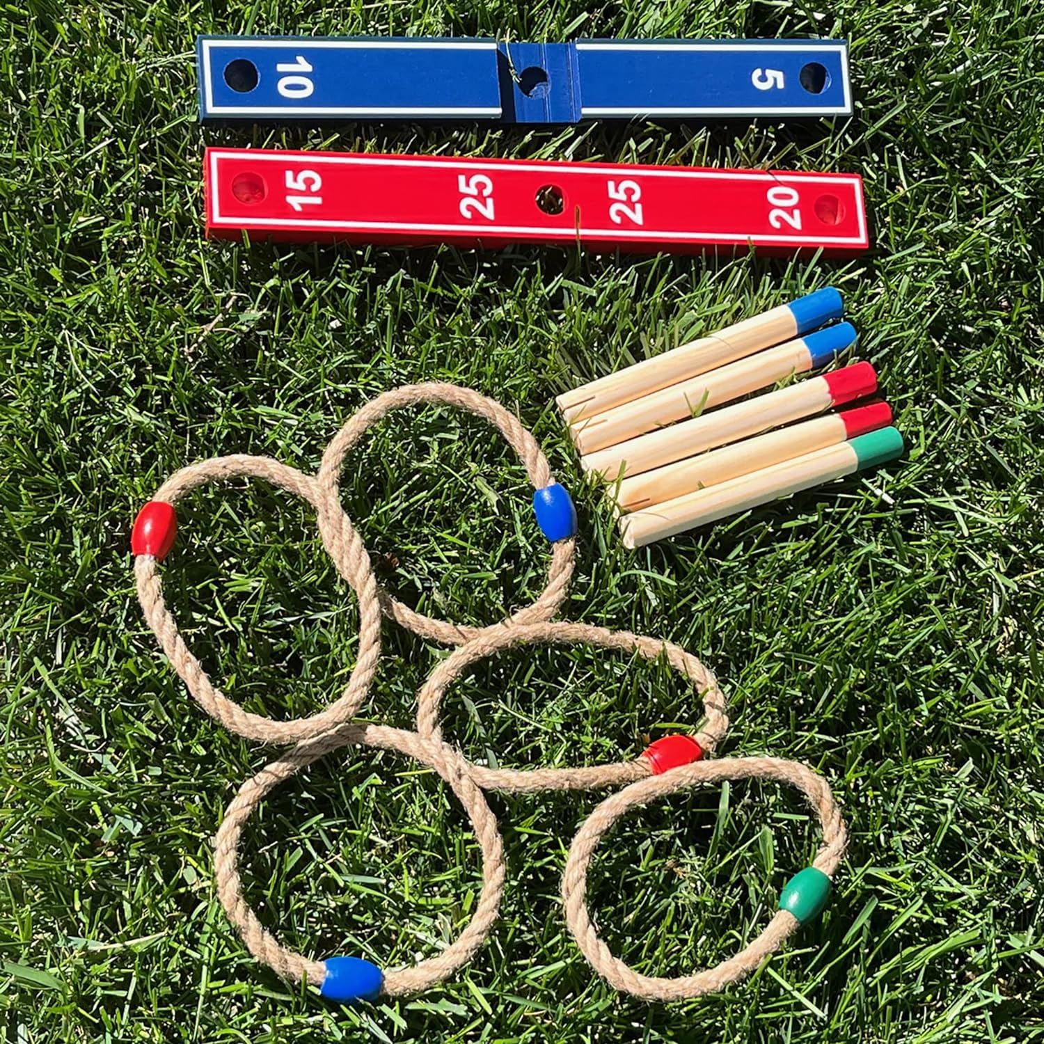 Creative Brainworks Wooden Ring Toss Game - indoor or outdoor yard game for adults & family