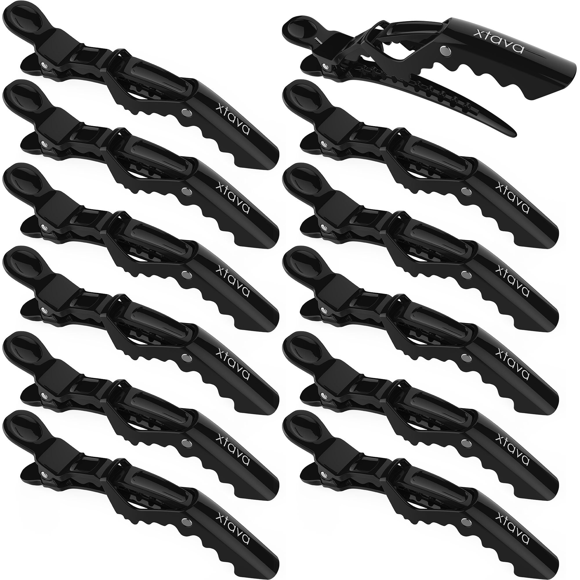 Xtava Styling Hair Clips for Women - 12 pcs