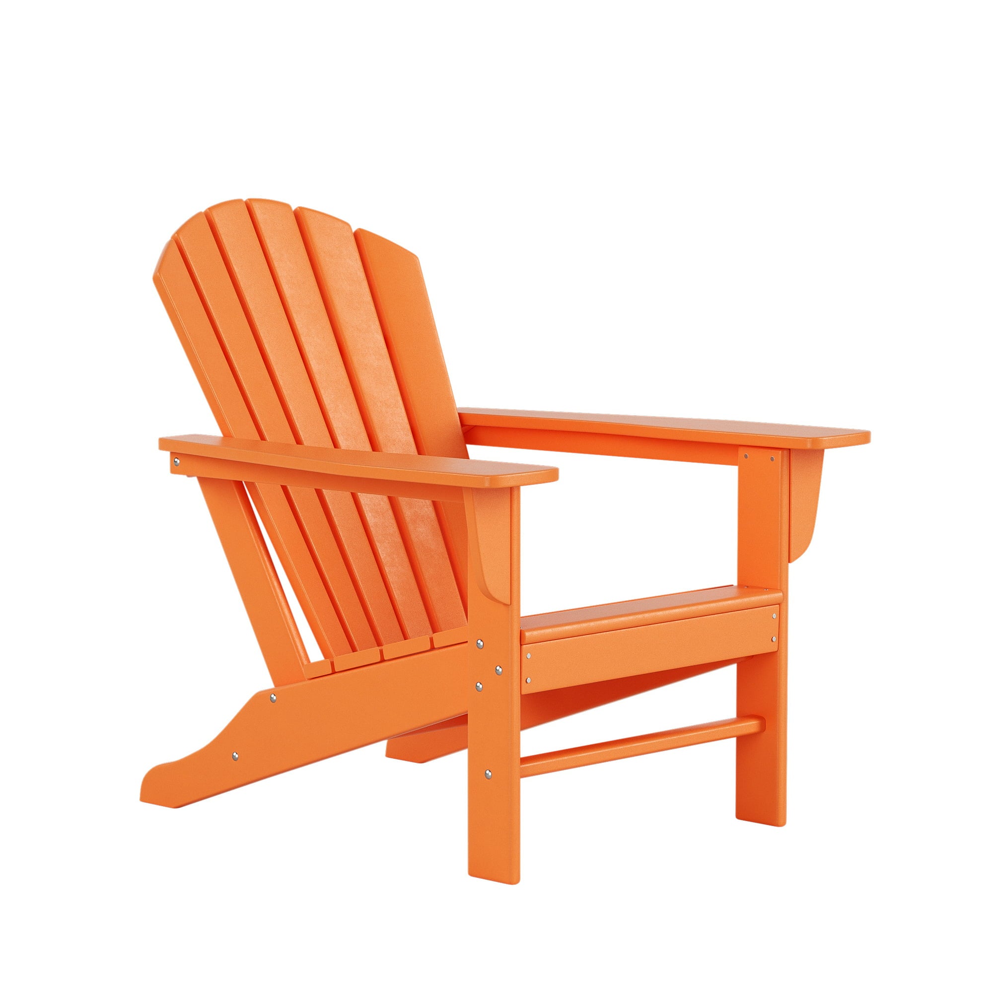 Outdoor Patio Fixed Adirondack Chair- Orange