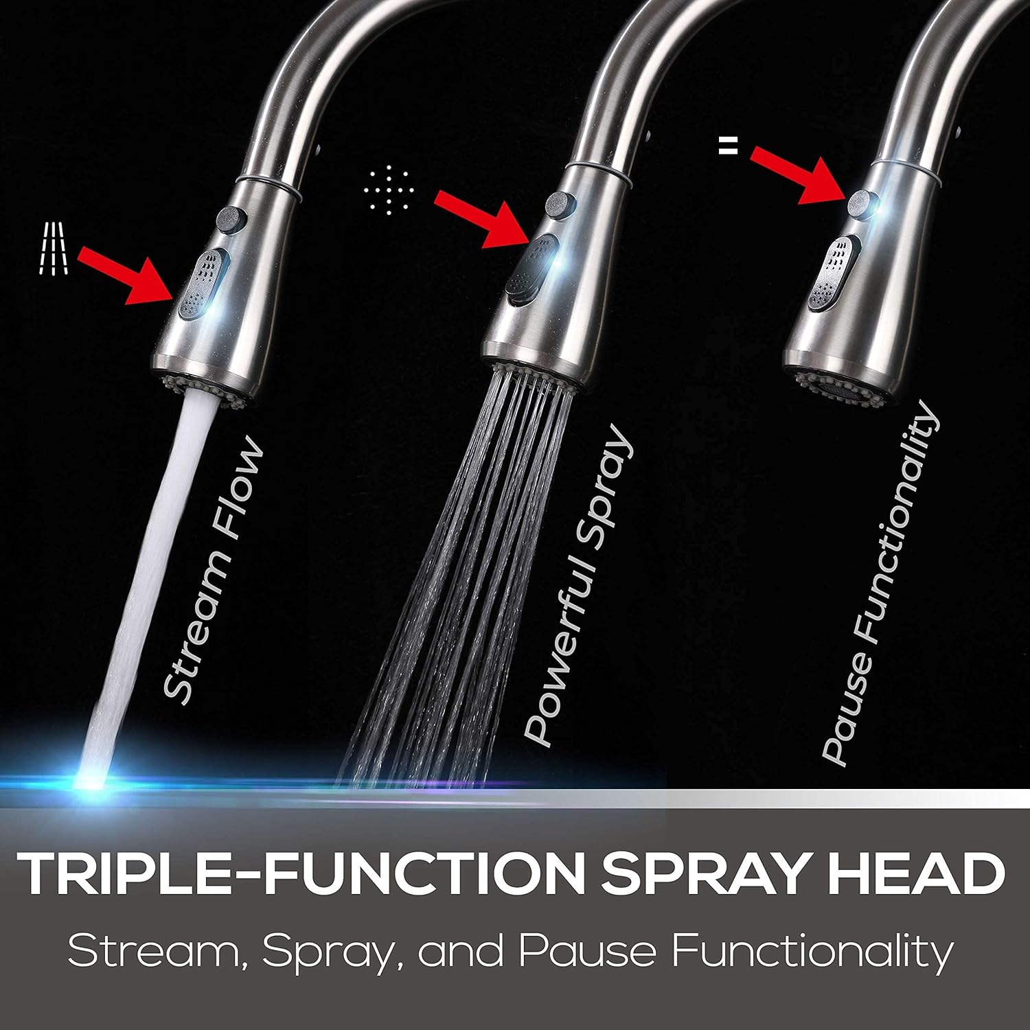 Mueller Pull-Down Single Handle Kitchen Faucet  Standard