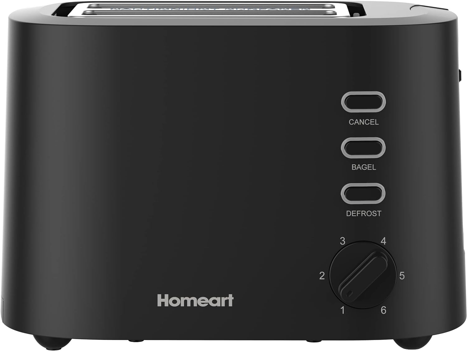 Homeart Staple Cordless Electric Kettle Stainless Steel With Removable Filter and 2-Slice Toaster Stainless Steel With Removable Crumb Tray Combo, Black